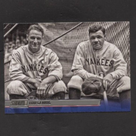 2014 STADIUM CLUB BASEBALL CARD OF LOU GEHRIG W/ BABE RUTH YANKEES - Picture 1 of 1